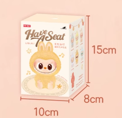 Christmas Gift POPMART LABUBU Macaron Series 2 Have a Seat Vinyl Plush Blind Box Keychain