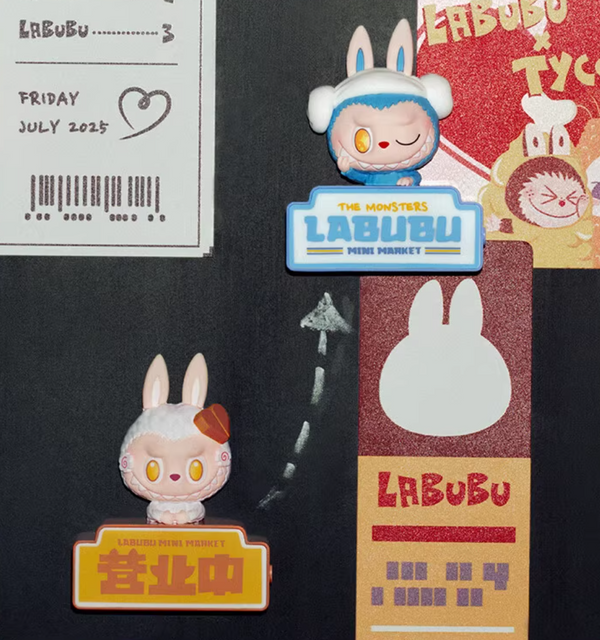 POPMART THE MONSTERS MINI MARKET Series – LABUBU Fridge Magnet Blind Box
