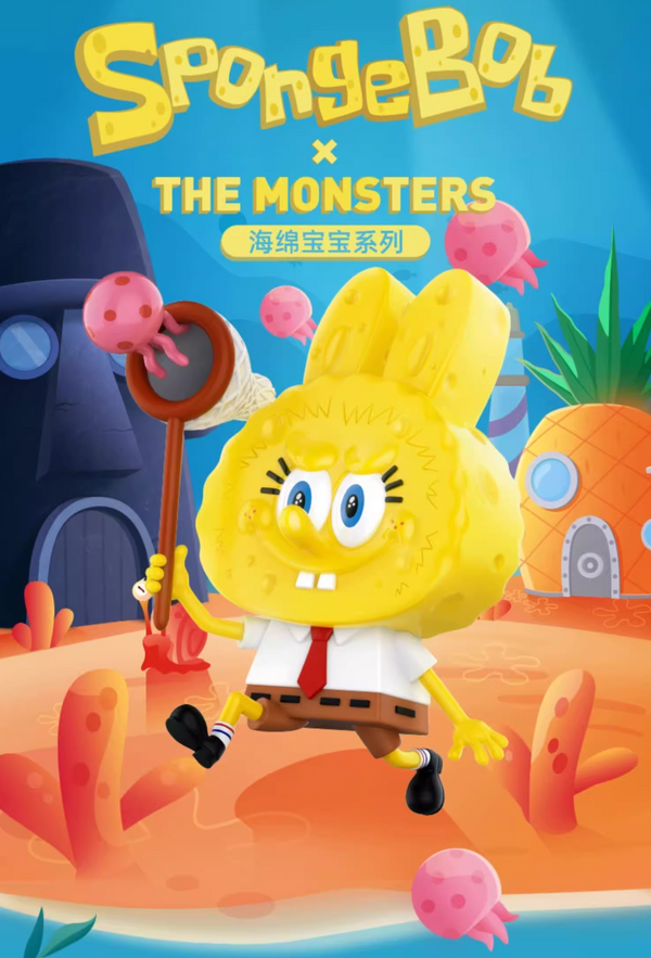 POPMART LABUBU × SpongeBob SquarePants Blind Box Figures