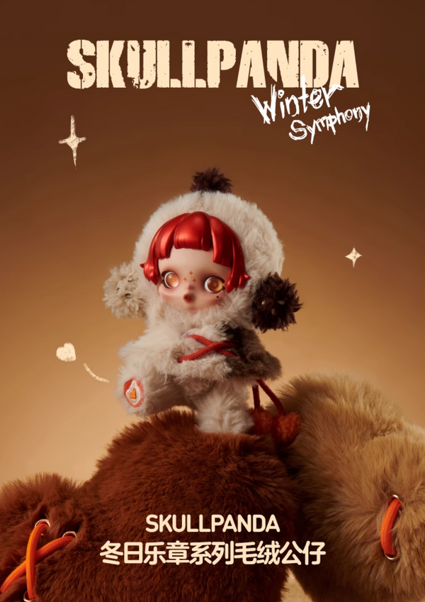 Christmas Gift POPMART SKULLPANDA Winter symphony Series Soft Vinyl Plush Figure