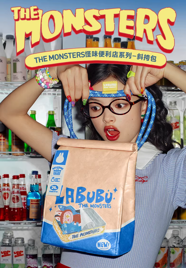 POPMART THE MONSTERS  labubu Wacky Mart Series Crossbody Bag