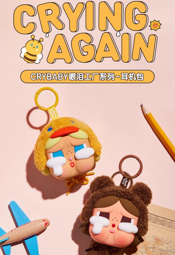 POPMART CRYBABY crying again Series Earphone Case