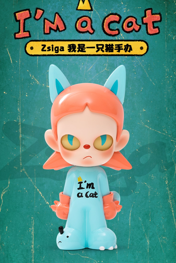 POPMART Zsiga – I Am a Cat Art Toy Figure