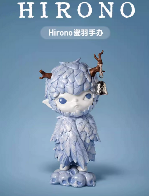 Christmas Gift POPMART Hirono Porcelain Feather Series Art Toy Figure