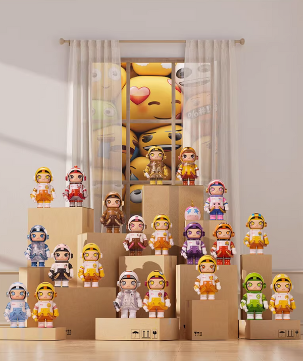 POPMART MEGA SPACE MOLLY 100% Emoji Series Blind Box Vol. 4 100% Size