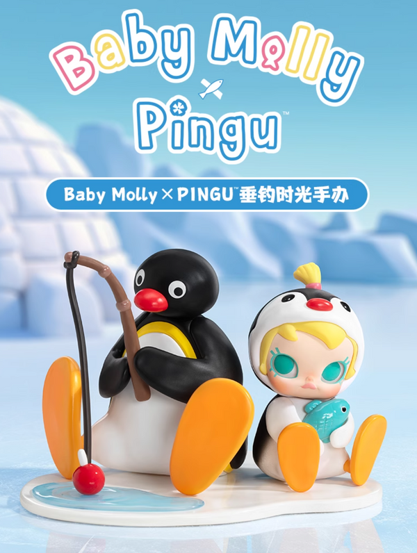 POP MART Baby Molly × PINGU – Fishing Time Figure