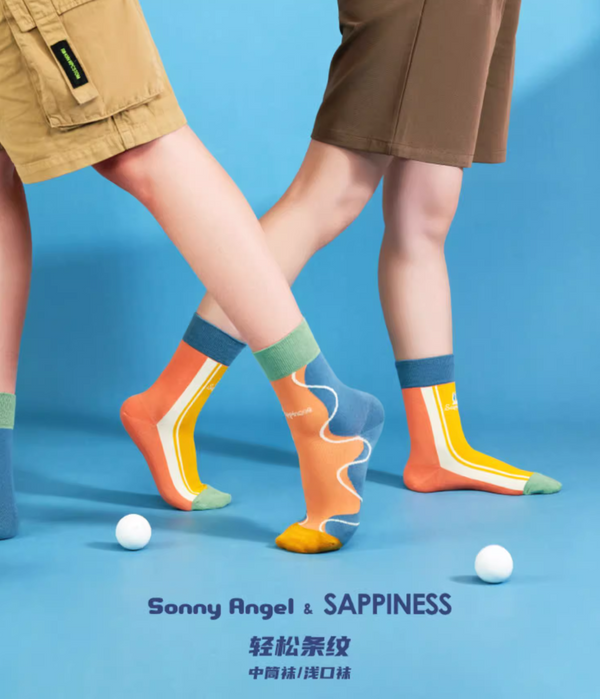 Angel Sappiness Easygoing Striped Socks