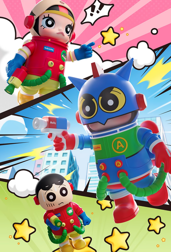 POPMART MEGA SPACE MOLLY × Crayon Shin-chan 400% + 100% Blind Box Set