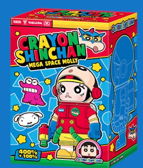 POPMART MEGA SPACE MOLLY × Crayon Shin-chan 400% + 100% Blind Box