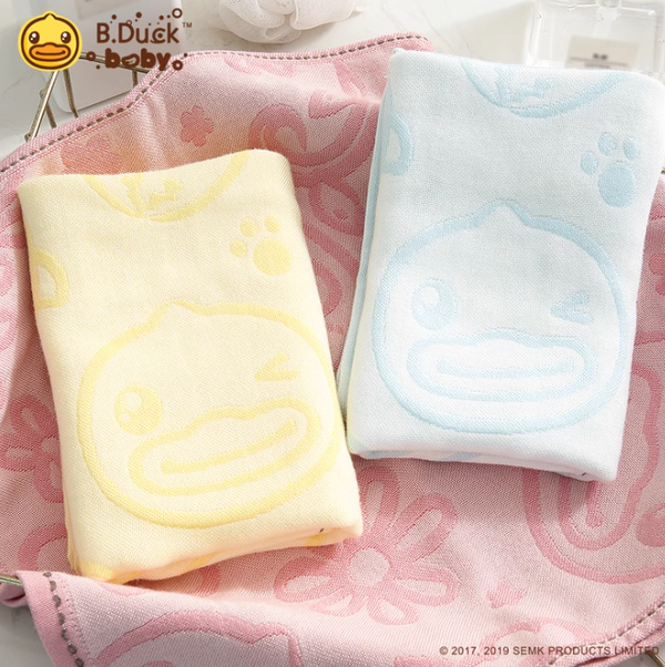 B.Duck Official Little Yellow Duck Gauze Face Towel