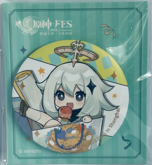 Genshin Impact Carnival Series Badges Traveler Paimon