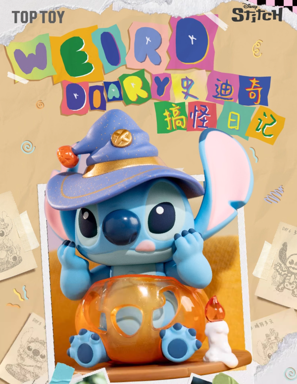TOPTOY × Disney Stitch Weird Diary Blind Box Series