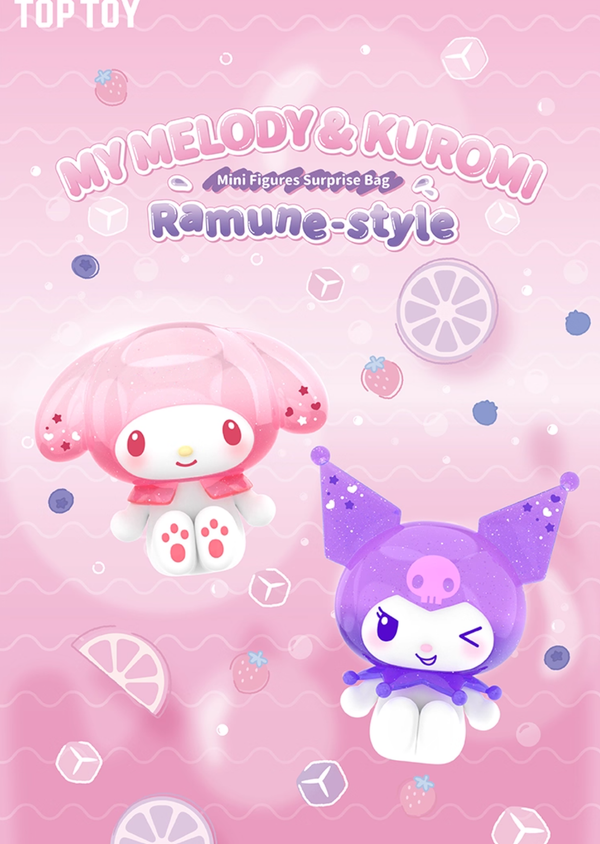 🍹 TOPTOY Sanrio Family Kuromi & My Melody Soda Pop Series Mini Figures 🍹