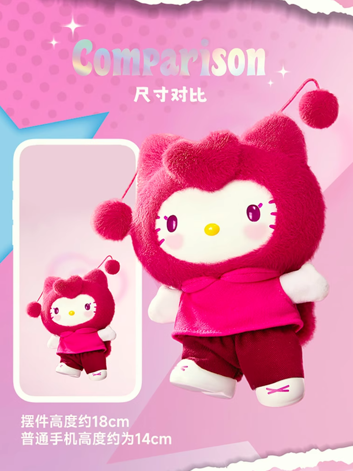 MINISO Sanrio Hellokitty Pop Star Series Plush & PVC Blind Box