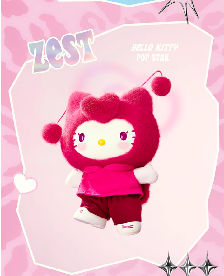 MINISO Sanrio Hellokitty Pop Star Series Plush & PVC Blind Box